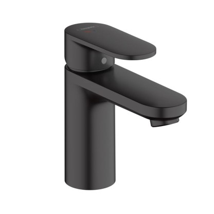 Hansgrohe Vernis Blend Смеситель для раковины, излив 100 мм, цвет: матовый черный