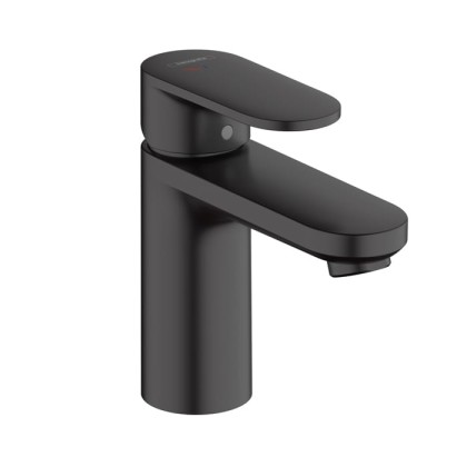 Hansgrohe Vernis Blend Смеситель для раковины, излив 100 мм, цвет: матовый черный