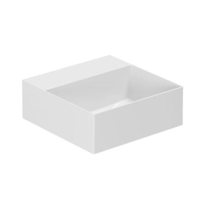 Azzurra Elegance Squared Раковина подвесная/накладная, 35x35xH12,5 см, без отв., цвет: Bianco lucido