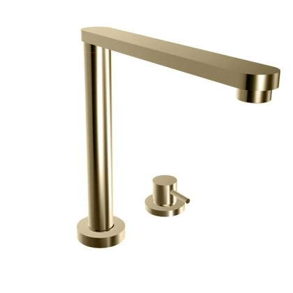 Bongio Kitchen Смеситель для кухни, на 2 отв, цвет: матированный никель