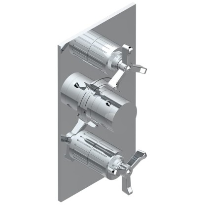 THG Hamptons Смеситель для душа, встраиваемый, термостатический, цвет: хром