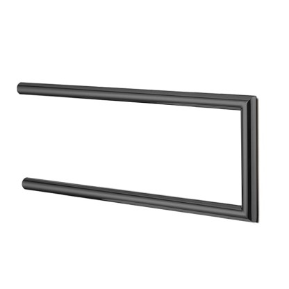 3SC Guy Полотенцедержатель двойной, неповоротный, плечо 30см, цвет: черный матовый