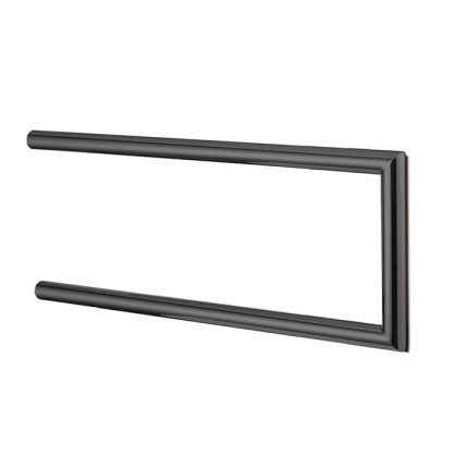 3SC Guy Полотенцедержатель двойной, неповоротный, плечо 30см, цвет: черный матовый