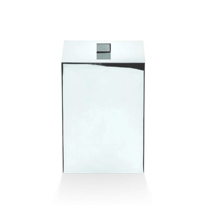 Decor Walther DW 75 Корзина для бумаги 17x17x26см, с крышкой, напольная, цвет: хром