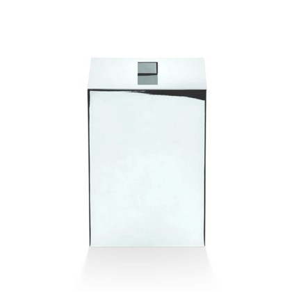 Decor Walther DW 75 Корзина для бумаги 17x17x26см, с крышкой, напольная, цвет: хром