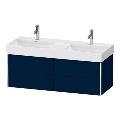 Duravit XSquare Тумба с раковиной 118.4x46х39.7см., подвесная, 4 ящика, цвет: Night Blue SaM