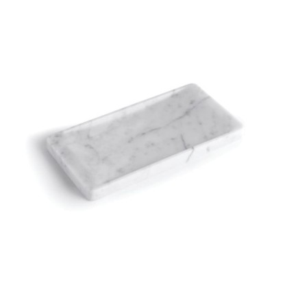 Bertocci Carrarino Лоток вогнутый настольный 24х2х12см., цвет: белый мрамор