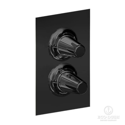 Cisal Vita Смеситель для душа, встраиваемый, на 3 выхода, цвет: черный матовый