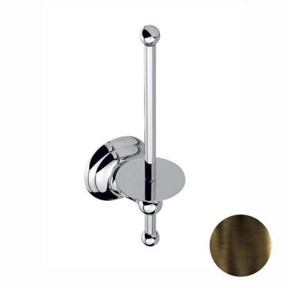 Nicolazzi Accessori Бумагодержатель вертикальный, подвесной, цвет: тёмная бронза