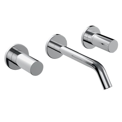 Laufen Kartell Встраиваемый смеситель для раковины на 3 отв, излив 175мм (внешние части), цвет: хром