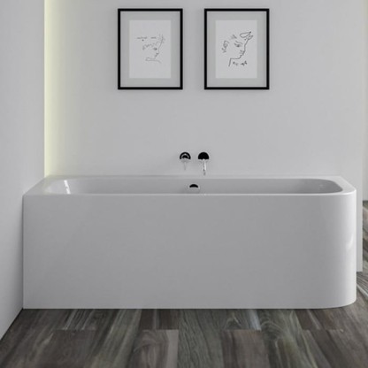 Knief Pure Rigth Ванна угловая 180x80x60см., Sx, щелевой перелив slot в комплекте, цвет: белый