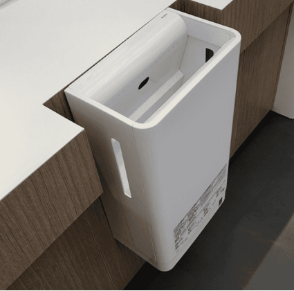 TOTO Public Сушилка для рук, 300x186x550мм, подвесной, цвет: белый