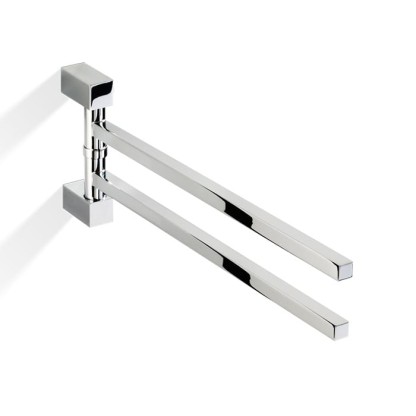 Decor Walther Corner HTH2 Полотенцедержатель поворотный 39.8см, двойной, подвесной, цвет: хром