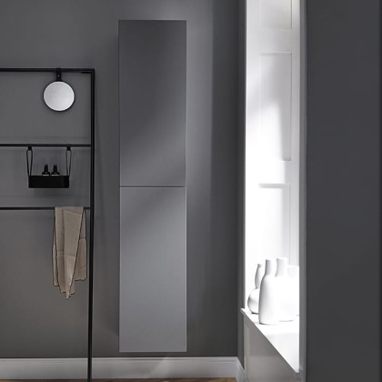 Burgbad Coco Подвесной шкаф 35x35x176 см, цвет: серый