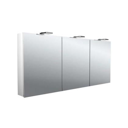 Emco Pure 2 Зеркальный шкаф 160см., с подсветкой-LED, навесная модель, с подсв. для раковины, 3 дверки