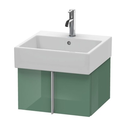 Duravit Vero Air Тумба подвесная, 48.4x43.1х29.8см., с раковиной, с 1 выдв. ящиком, цвет: нефрит глянцевый