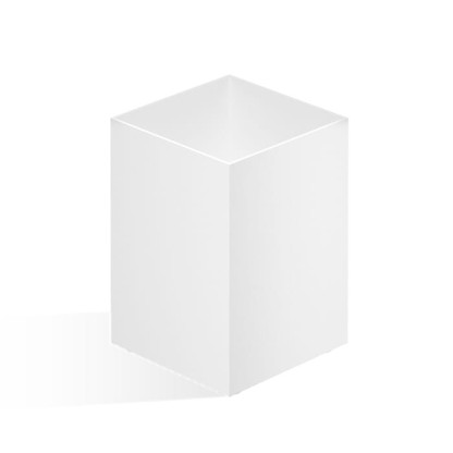 Decor Walther DW 362 Бокс универсальный 6x6x9см, настольный, цвет: белый матовый