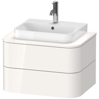 Duravit Happy D.2 Plus Тумба подвесная 65x55х40.8см, с раковиной и 2 ящиками, цвет: белый глянцевый