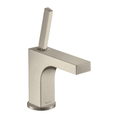 Axor Citterio Смеситель для раковины 90, на 1 отв., с донным клапаном, цвет: шлифованный никель