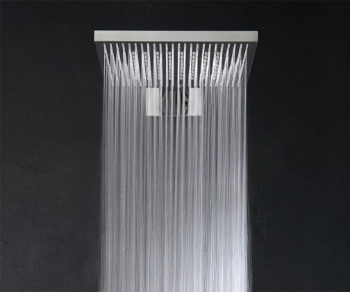 Almar Emotion Velvet Верхний душ, 30х30см, настенный, 2 режима, цвет: полированная сталь