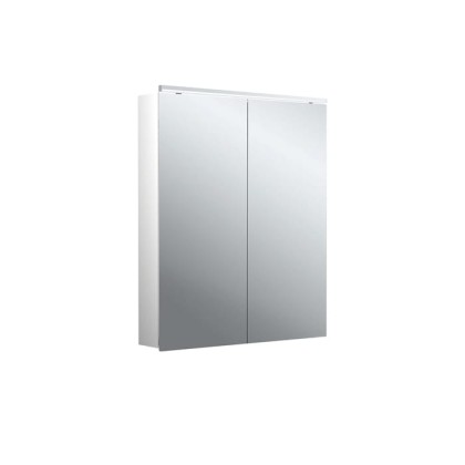 Emco Flat II Зеркальный шкаф 60см., с подсветкой Classicleuchte, навесная модель, с подсв. для раковины, 2 дверка