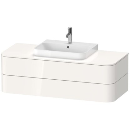 Duravit Happy D.2 Plus Тумба подвесная 130x55х40.8см, с раковиной и 2 ящиками, цвет: белый глянцевый