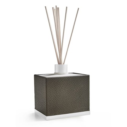 3SC Milano Ароматический диффузор, настольный, цвет: коричневая эко-кожа/белый матовый