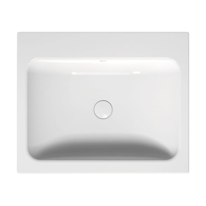 Bette One Раковина встраиваемая на столешницу 60x49.5x13см, без отв., с переливом, сталь, цвет: белый