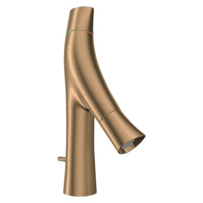 Axor Starck Organic Смеситель для раковины 80, на 1 отв., с донным клапаном, цвет: шлифованная бронза