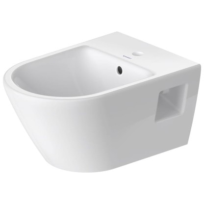 Duravit D-Neo Биде подвесное 37x54 см, с переливом, с 1отв., WonderGliss, цвет: белый