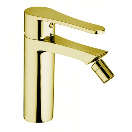 Bongio O'Clock Смеситель для биде, на 1 отв., с донным клапаном, цвет: матовое золото