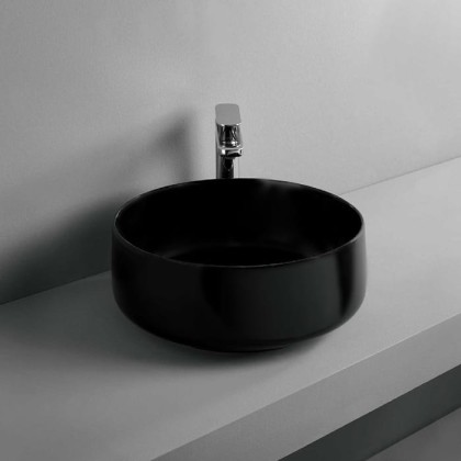 ArtCeram Cognac Раковина 35 см, без отв., без слив-перелива, цвет: черный матовый