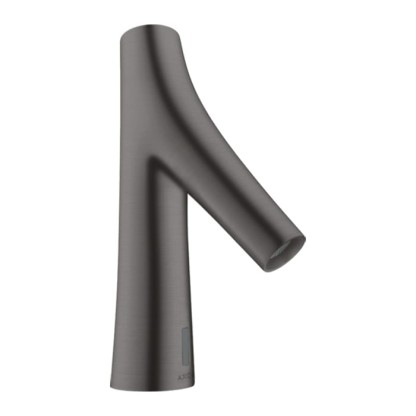 Axor Starck Organic Cмеситель для раковины, на 1 отв., электронный, без регулировки температуры, питание от батареек, цвет: шлифованный черный хром