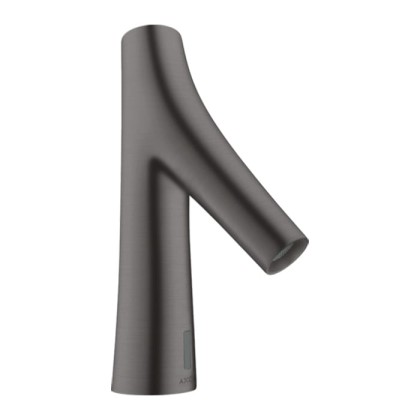 Axor Starck Organic Cмеситель для раковины, на 1 отв., электронный, без регулировки температуры, питание от батареек, цвет: шлифованный черный хром