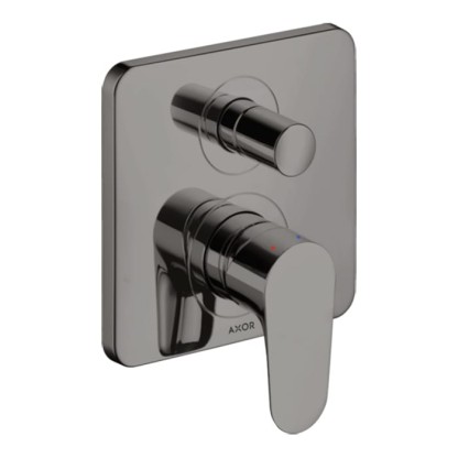 Axor Citterio M Смеситель для ванны, встраиваемый, с переключателем на 2 потока, с защитой, цвет: полированный черный хром
