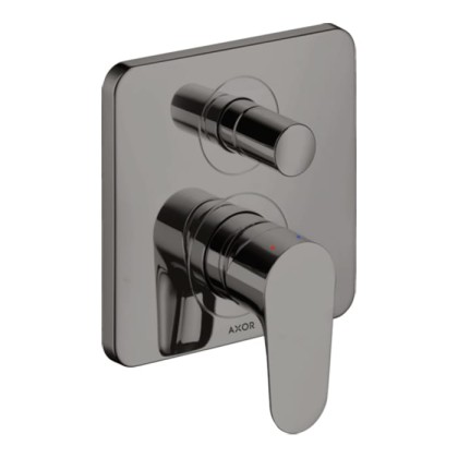 Axor Citterio M Смеситель для ванны, встраиваемый, с переключателем на 2 потока, с защитой, цвет: полированный черный хром