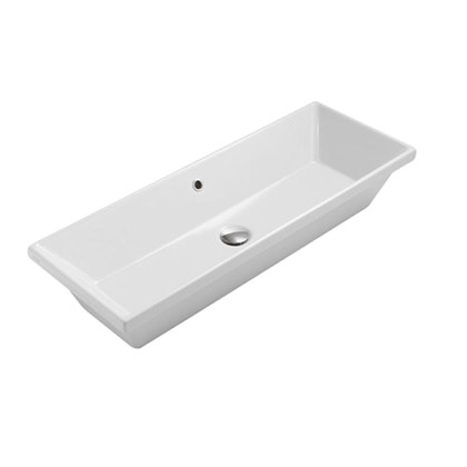 Globo Stockholm Раковина 90x34х17 см, без отв., цвет: белый