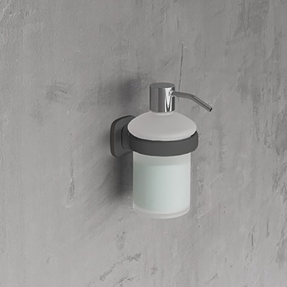 Novellini Giada Дозатор для жидкого мыла, подвесной,цвет: черный матовый