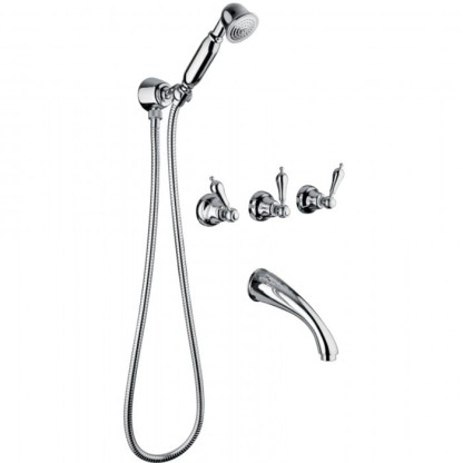 Смеситель для ванны Bongio Capri, цвет: хром