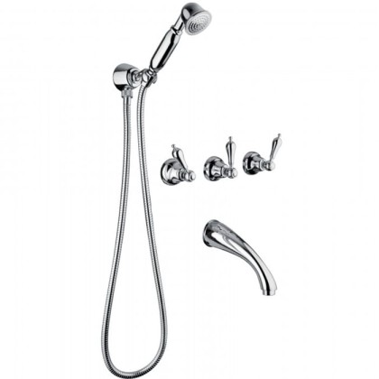 Смеситель для ванны Bongio Capri, цвет: хром