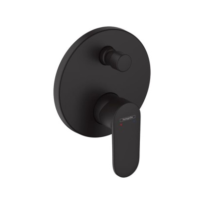 Hansgrohe Vernis Blend Смеситель для ванны, встраиваемый, внешняя часть, цвет: матовый черный