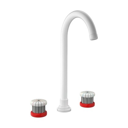 Nicolazzi Festival Смеситель для раковины на 3 отв., цвет: NEM +ручки FESP003+FESP004