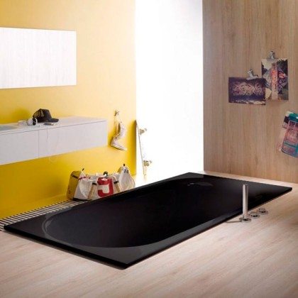 Bette Comodo Ванна 180х80х45см., встраиваемая, с шумоизоляцией, BetteGlasur ® Plus, цвет: черный матовый