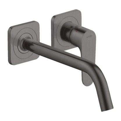 Axor Citterio M Смеситель для раковины, встраиваемый, излив: 22.7см., цвет: шлифованный черный хром