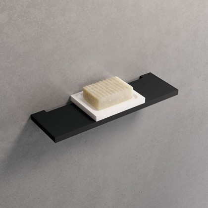 Novellini Kuadra Мыльница 12х9.7см., для установки на полку, цвет: белый матовый