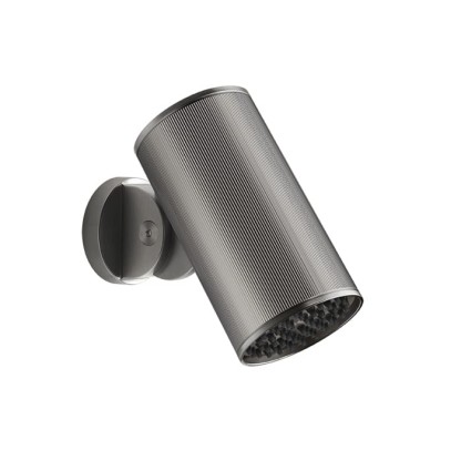 Gessi 316 Rigato Верхний душ ?7.9см., с настенным креплением, тропический ливень, цвет: Steel Brushed