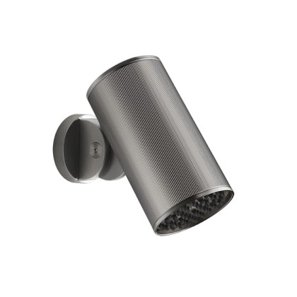 Gessi 316 Rigato Верхний душ ?7.9см., с настенным креплением, тропический ливень, цвет: Steel Brushed