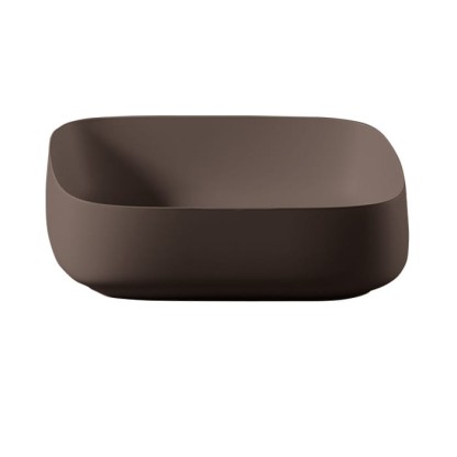 Artceram Cognac Раковина 55x35 см, без отв., накладная Quadro, цвет: cocoa