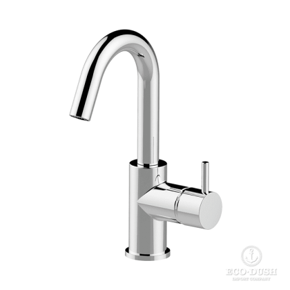 Cisal Less New Смеситель для раковины, на 1 отв., с донным клапаном, цвет: хром