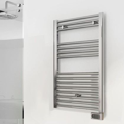Irsap Ares Полотенцесушитель электрический 58x81.8x3см (15 трубок-2 промежутка), мощность: 400 ватт, с хромир. регулятором, провод: 120см, цвет: хром